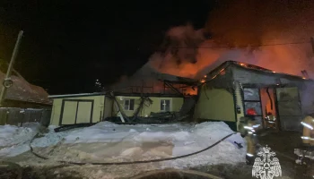 В Советском горел дом